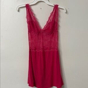 Jezebel Fuchsia Lace Chemise
